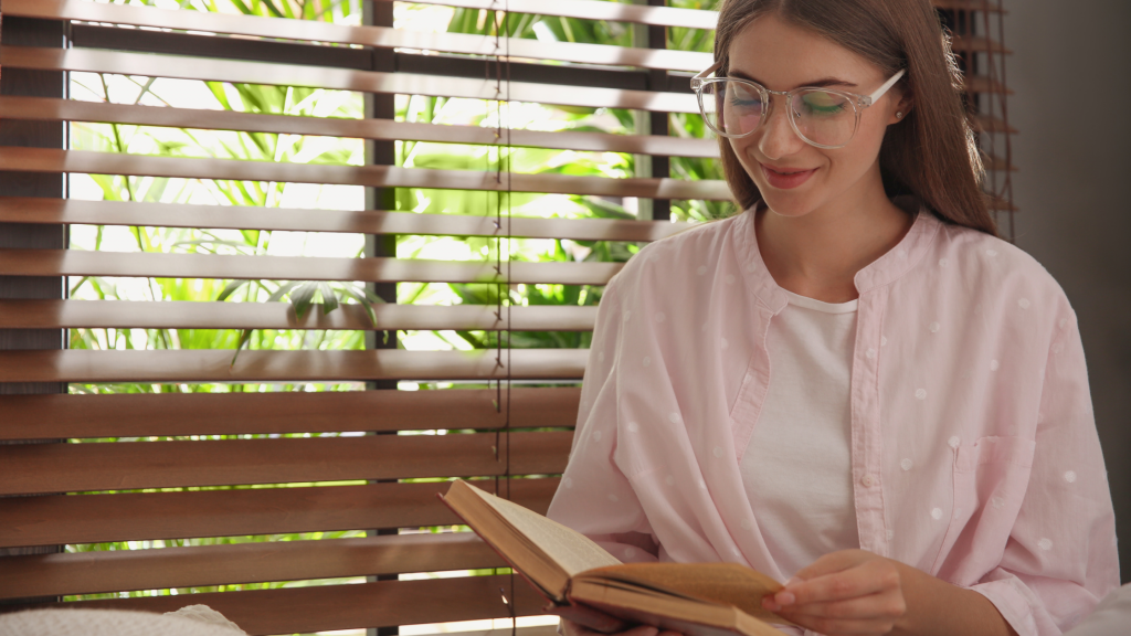 Espaço de leitura em casa