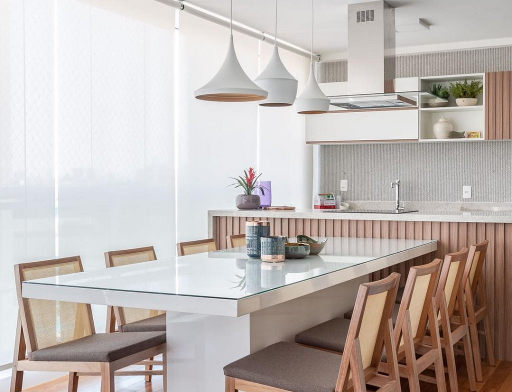 Decoração de área gourmet pequena