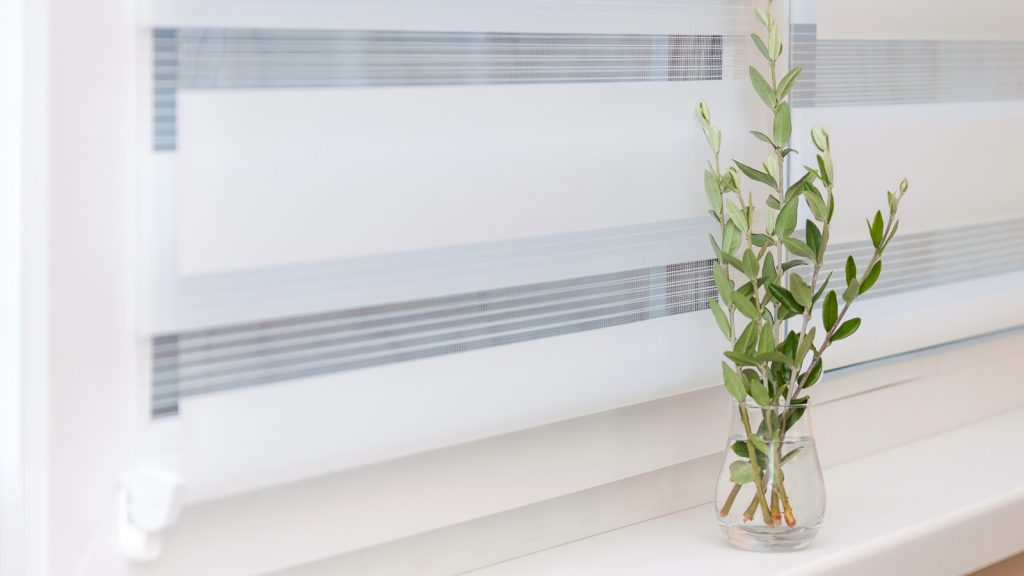 cortina dual shade na sala