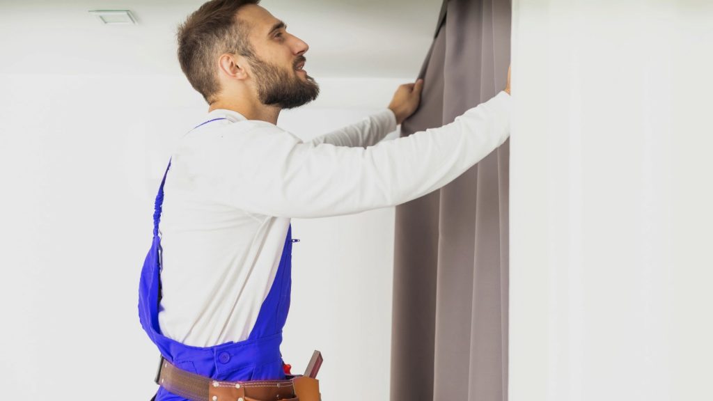 cortinas em teto de gesso