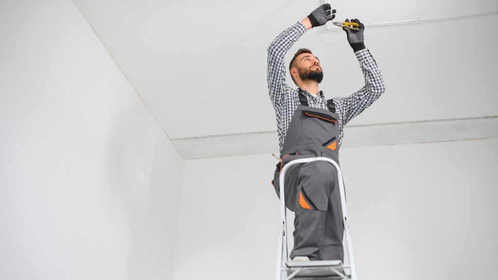 instalar cortinas em teto de gesso