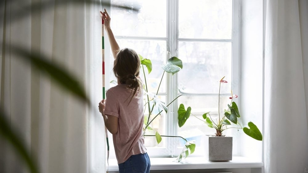 altura para instalar cortinas