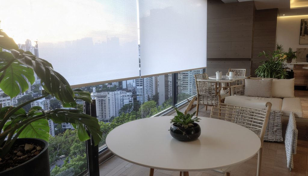 cortinas de rolo para varanda
