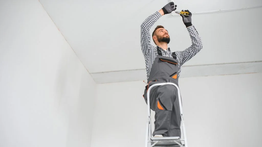 instalar cortinas em teto de gesso