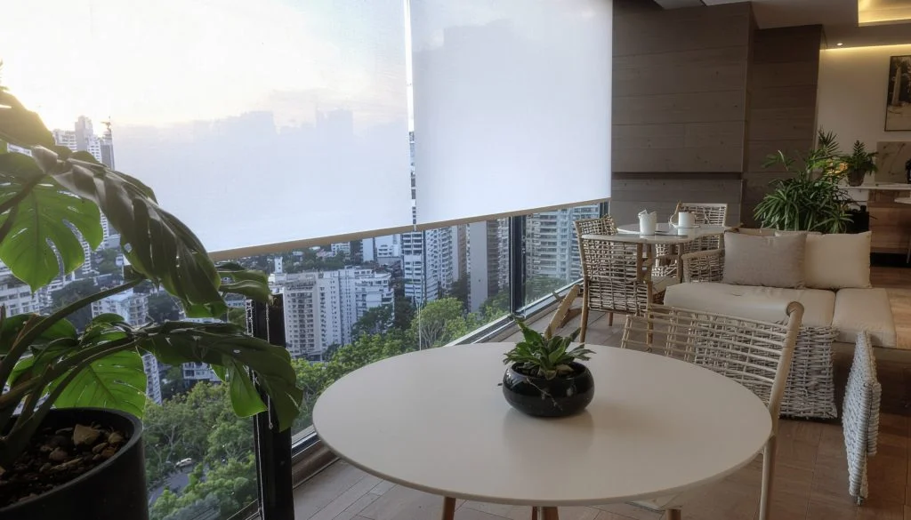 cortinas de rolo para varanda